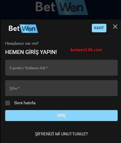 betwon giriş
